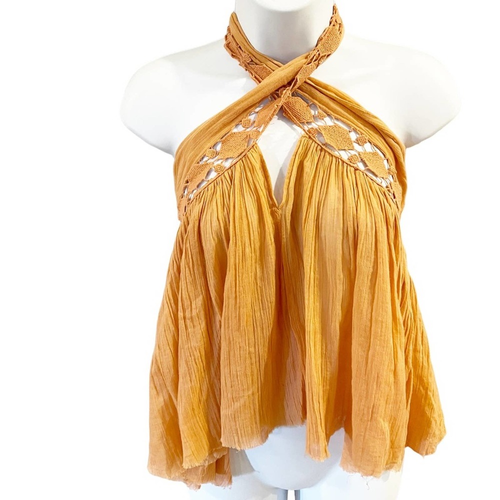 NWT Free People Bohemian Style Halter Top Size XS - Picture 2 of 11